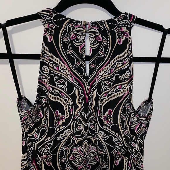 White House Black Market Printer Halter Tunic Top - Picture 6 of 11